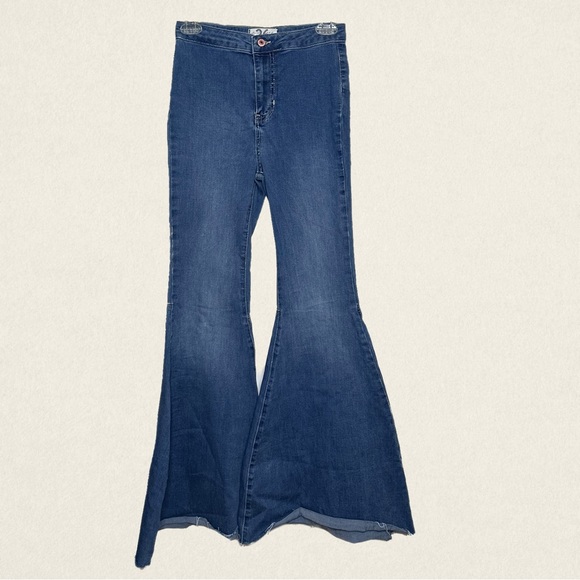 Free People We The Free Just Float High Waist Bellbotton Jeans - Picture 4 of 11